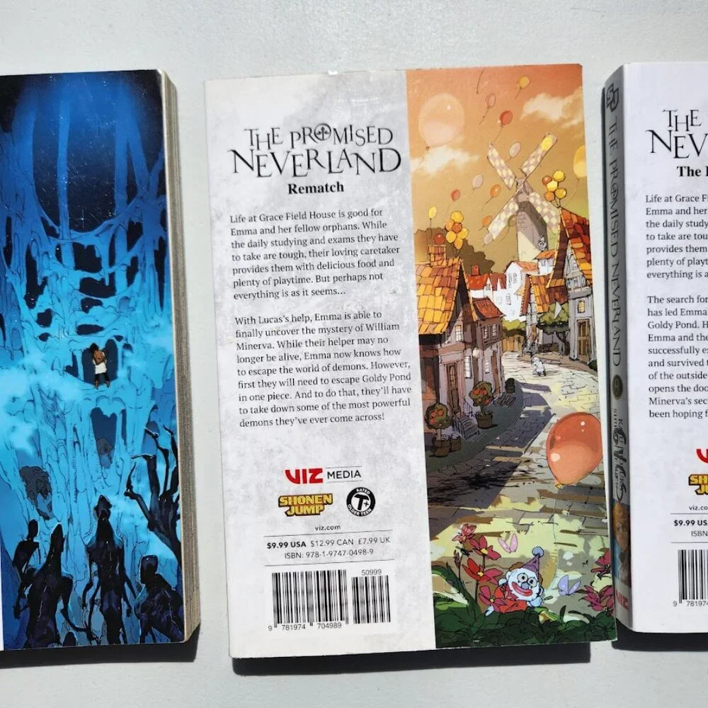 The Promised Neverland Book Bundle Volume 8 9 10 Kaiu Shirai Graphic Novel Books